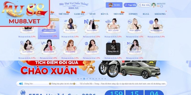 Giới thiệu chung về sảnh EBET Mu88
